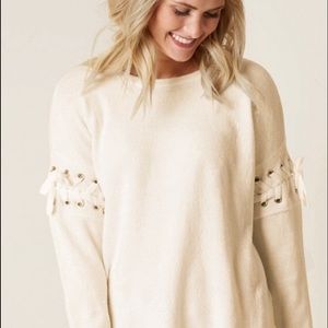 The Buckle - ALISON ANDREWS LACE-UP SWEATER